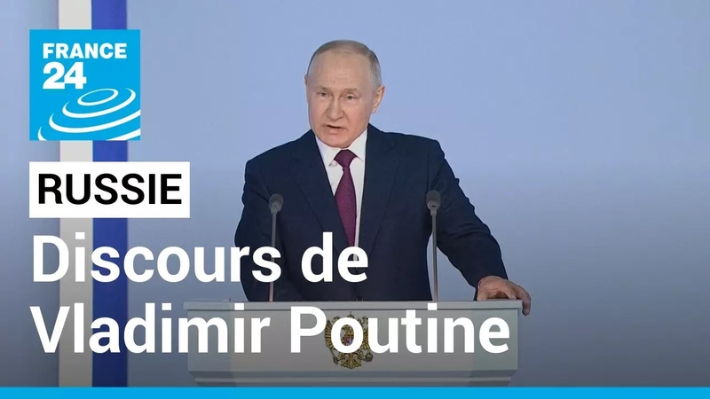 REPLAY Discours de Vladimir Poutine devant la Nation FRANCE