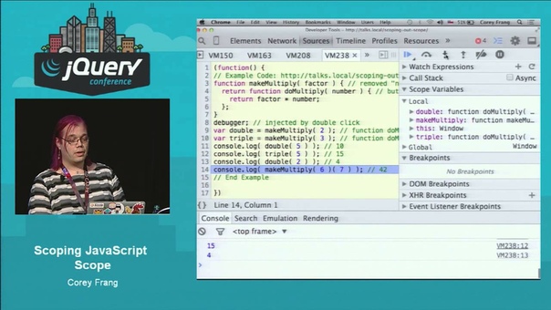 Corey Frang Scoping Java Script