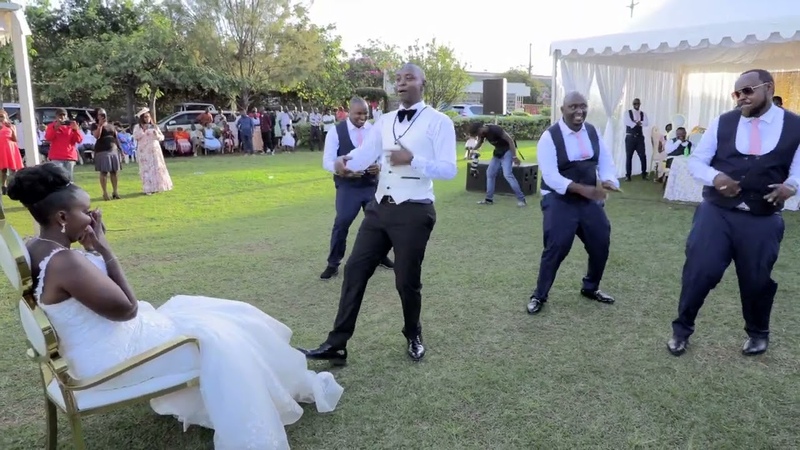 THE GROOM AND THE GROOMSMEN SURPRISE THE BRIDE, Mi Amor (my love) Dance Challenge, Kenyan