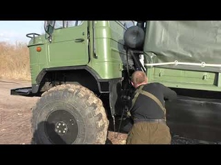 Переоборудованный бортовой ГАЗ-66 с дизельным двигателем HINO