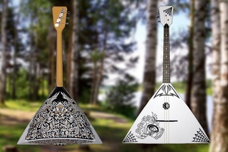 Russian Balalayka “Papa Het“ (gift for James Hetfield)