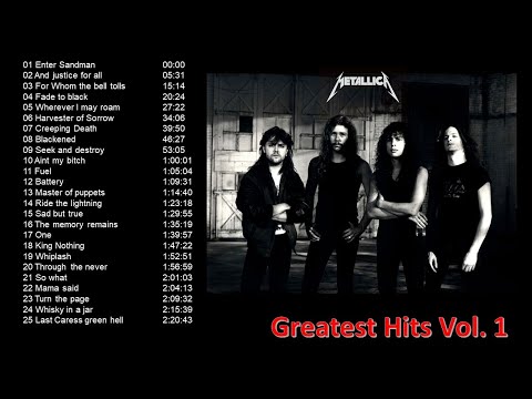 Metallica Greatest Hits Vol. 1 Cliff Jason
