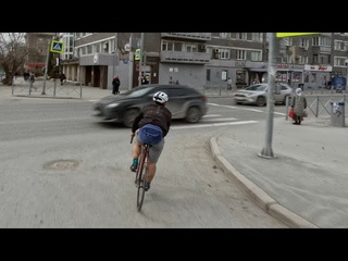 Открытие Fixedgear сезона Новосибирске, гонка Преставление.