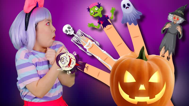 Finger Family Halloween Halloween Wheels On The Bus + More, Kids Funny