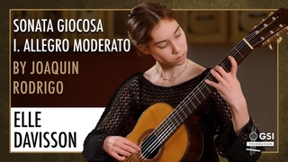 Elle Davisson performs Joaquín Rodrigo’s “Sonata Giocosa: Mov. I“  on a 2012 Marcelíno López guitar