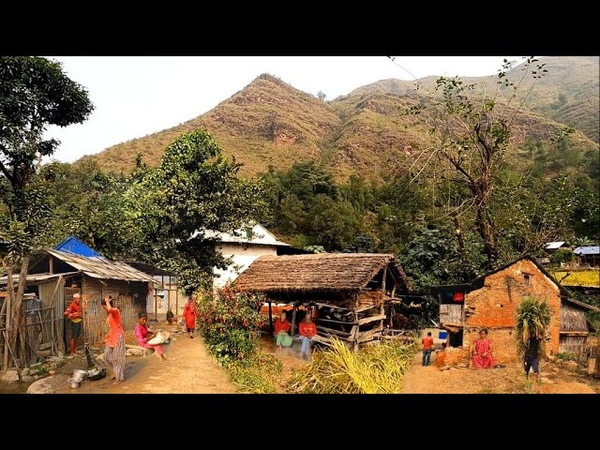 Very Beautiful Nepali Mountain Village Simple Unseen Lifestyles, Nepali Village Rural Life,