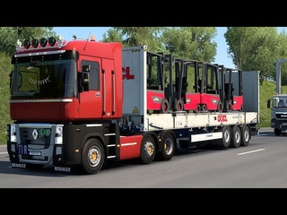 ETS2  - Euro Truck Simulator 2 - Renault Magnum - Clermont (F) to Nisa (F)