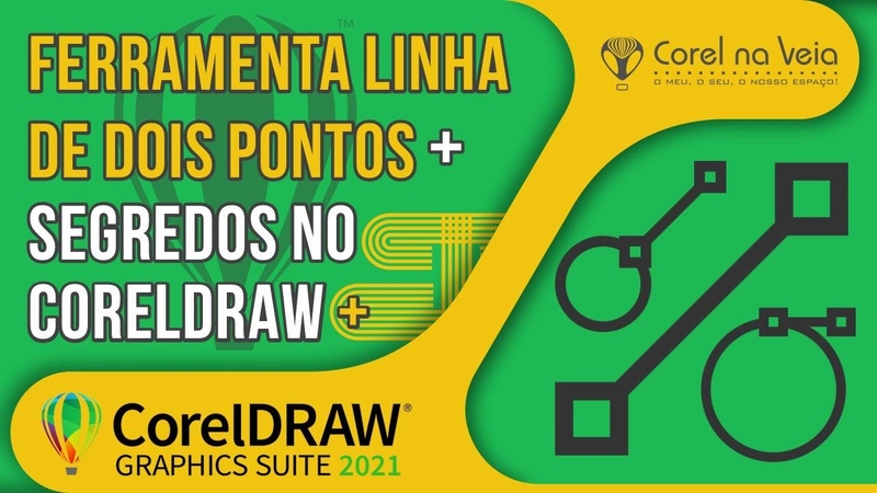 Ferramenta Linha de Dois Pontos Segredos no Corel