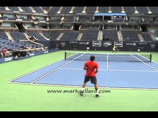 Roger Federer practice U.S. Open 2011