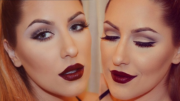 Holiday Look: Dark Lips Neutral