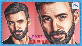 [ Photoshop Tutorial ] CHRIS EVANS Vexel Art [ PART 6 - CLOTH ] 2024