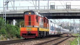 Удивительное зрелище. ЧМЭ3-3920 с составом поезда Talgo (Стриж)