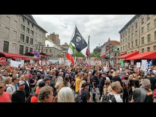 MARCHE Manif DEBOUT! MONTRÉAL 5 Septembre 2021 SANTÉ LA RÉSISTANCE Québec Canada