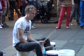 The Fastest Street Drummer Ever - Sydney Australia HD (Pt 1)
