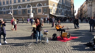 street musicians rome piazza del popolo
