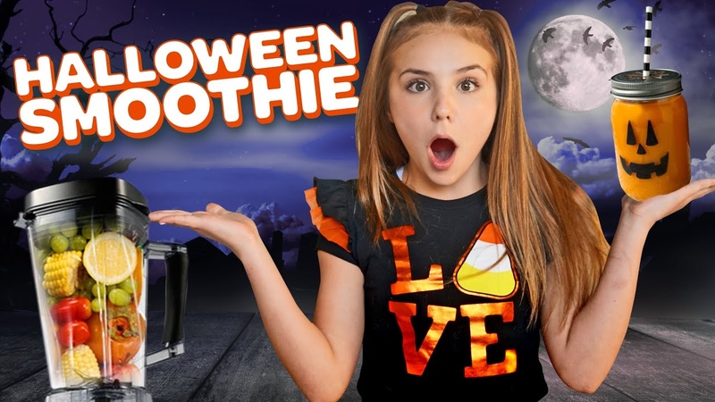 HALLOWEEN SMOOTHIE CHALLENGE ( Girls vs Boys) , Piper