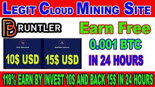 New Free Bitcoin Mining Site| Earn Free Bitcoin Daily | Bruntler