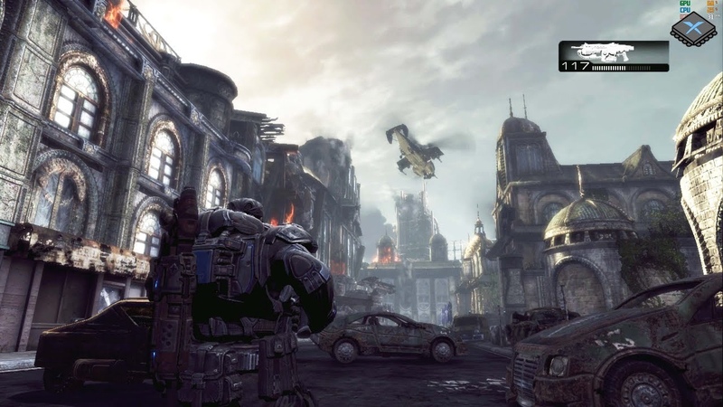 Xenia Xbox 360 Emulator Gears of War 2 Ingame, Gameplay ( Custom