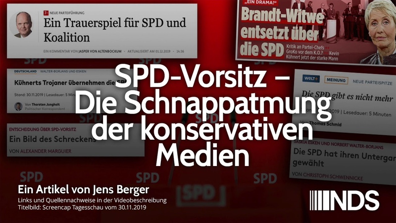 SPD Vorsitz Die Schnappatmung der konservativen Medien, Jens Berger,