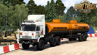 Владивосток - Смидович (RU) 🚚 КамАЗ 65221 ⛽ Лукойл 🌎 Суровая Россия