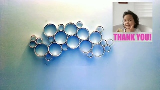 Unusual home decor haul, two craft ideas  DIY wall panel. Do it yourself creative waste recycling