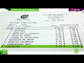 Facua denuncia abusos de bares y restaurantes a la hora de cobrar