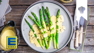 Grner Spargel Rezept | Mit selbstgemachter Sauce Hollandaise als Blitz-Variante | EDEKA
