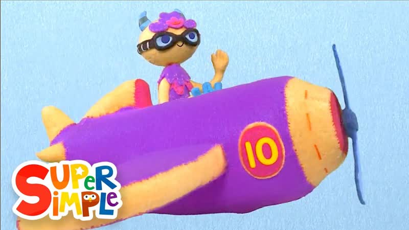 10 Little Airplanes, Kids Songs, Count To Ten, Super Simple