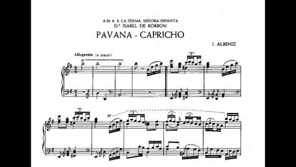 Isaac Albéniz: Pavana Capricho Op. 12