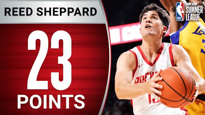 No. 3 Overall Pick Reed Sheppard Drops 23 PTS In His Summer League