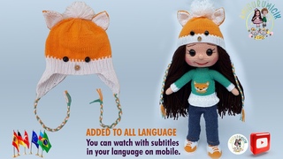 Amigurumi örgü Bebek (Tilki Kız) Şapka Yapımı (4.Bölüm)