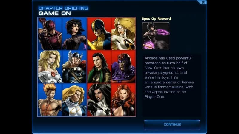 Marvel Avengers Alliance Special Operation 15: Game On ( Heroes