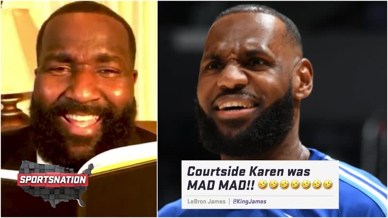 Le Bron laughs at Courtside Karen Kevin Durants Godzilla take: Perk interprets NBA