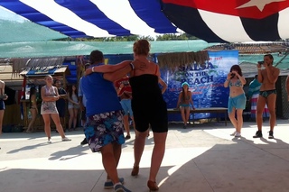 Reinaldo Powel & Оксана Андрущенко Salsa on the beach 2015 Salsa LA workshop