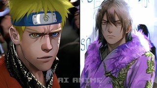 Naruto vs Sasuke Staring: Zoolander AI Anime #6