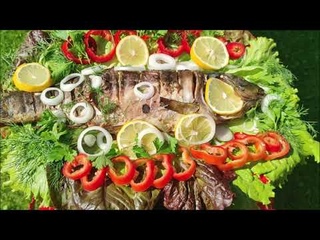 Сазан на гриле.Сочно и вкусно.